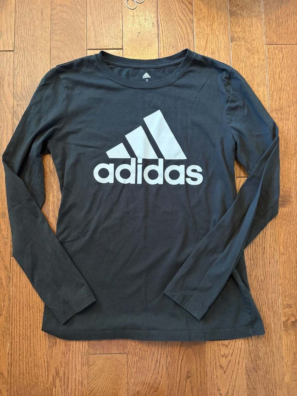 Adidas Long Sleeve Golf Shirt Size S Black